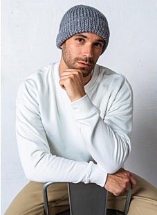 Hat with folded brim