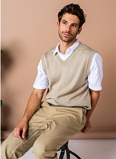 Tank top in stocking stitch