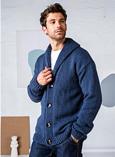 Jacket with shawl collar