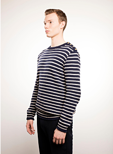 Shoulder button sweater