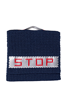 Crochet briefcase