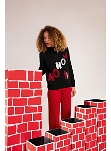 High neck jumper