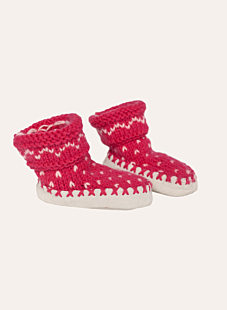 Fair isle slippers