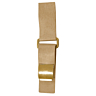 Imitation leather fastening with gold press stud clip