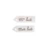 Pack of 2 Mr et Mme lait... (Mr and Mrs Milk...) patches - 40 mm x 10 mm
