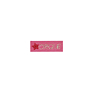 Pink embroidered rectangle felt patch