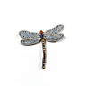65 x 55 mm jewellery effect dragonfly badge