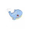 45 mm blue whale patch