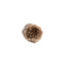 Baby fur bobble with press-stud, Ø9 mm, beige fleck