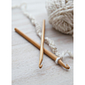 Bamboo crochet hooks, 4 mm - 15 cm