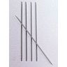Double-pointed needles (5-pack), grey aluminium, 3 mm - 40 cm