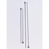 Straight needles, grey aluminium, 3 mm - 40 cm