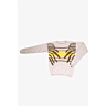 1023 Intarsia sweater with round collar