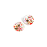 Pack of  5 flower print mother of pearl buttons Ø 25 mm