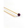 Straight needles, bamboo, 6 mm - 33 cm