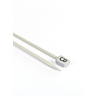 Straight needles, grey aluminium, 4 mm - 50 cm