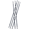 Double-pointed needles, carbon fibre, 3 mm - 20 cm