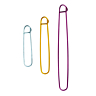 Set of 3 coloured stitch holders