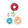 Set of 4 small plastic pompon makers, Bergère de France