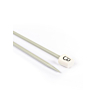 Straight needles, grey aluminium, 4.5 mm - 40 cm
