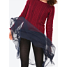 M0190 Round-neck Openwork Sweater in PDF format