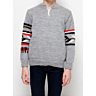 M0224 Zipper Round-neck Sweater in PDF format