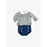 M0697 - M0698 Baby sweater with lacy edging and Diaper cover in PDF format