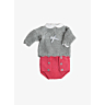 M0699 - M0700 Baby sweater with lacy edging and Diaper cover in PDF format