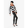 M0561 Asymmetrical striped sweater in PDF format