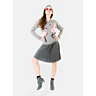 M0565 Embroidered round neck sweater in PDF format