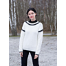M0599 Sweater with crocheted detail in PDF format