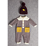 M0618-M0619 Onesie, Hat and Booties in PDF format