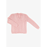 M1249 V neck cable sweater in pdf format