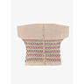 M1335 Fairisle cardigan with short sleeves in pdf format