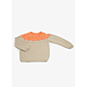 M1568 Sweater with yoke & bobbles in pdf format