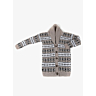 M1433 Intarsia jacket with shawl collar in pdf format