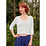 M2107 - V-neck sweater with 3/4 length sleeves in pdf format