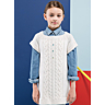 M2371 Tunic with buttoned Collar  in pdf format