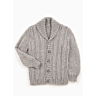 M1960 Cabled jacket with shawl collar in pdf format