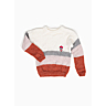 M2218 Striped sweater with round collar in pdf format