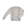M2250 V-neck cabled sweater in pdf format