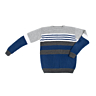 M2256 Striped sweater with round collar in pdf format