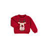 M2139 Deer intarsia sweater with round collar in pdf format