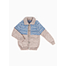 M2610 Intarsia jacket with collar in pdf format