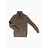 M2679 Shawl collar cable sweater in pdf format