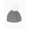 M2700 Garter stitch hat with pompom in pdf format