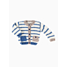 M2703 Baby cardigan in Stocking Stitch with stripes & pockets  in pdf format