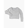 M6084 Garter stitch V neck sweater in pdf format