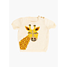 M6192 Short sleeved sweater with intarsia giraffe Come in pdf format