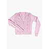 M6219 V neck cardigan with cables and lacy hearts in pdf format